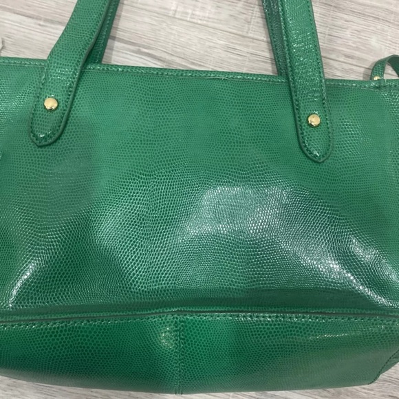 Lauren by Ralph Lauren Newbury Leather Tote Mallard Purse Bag Ralph Lauren - Picture 12 of 12